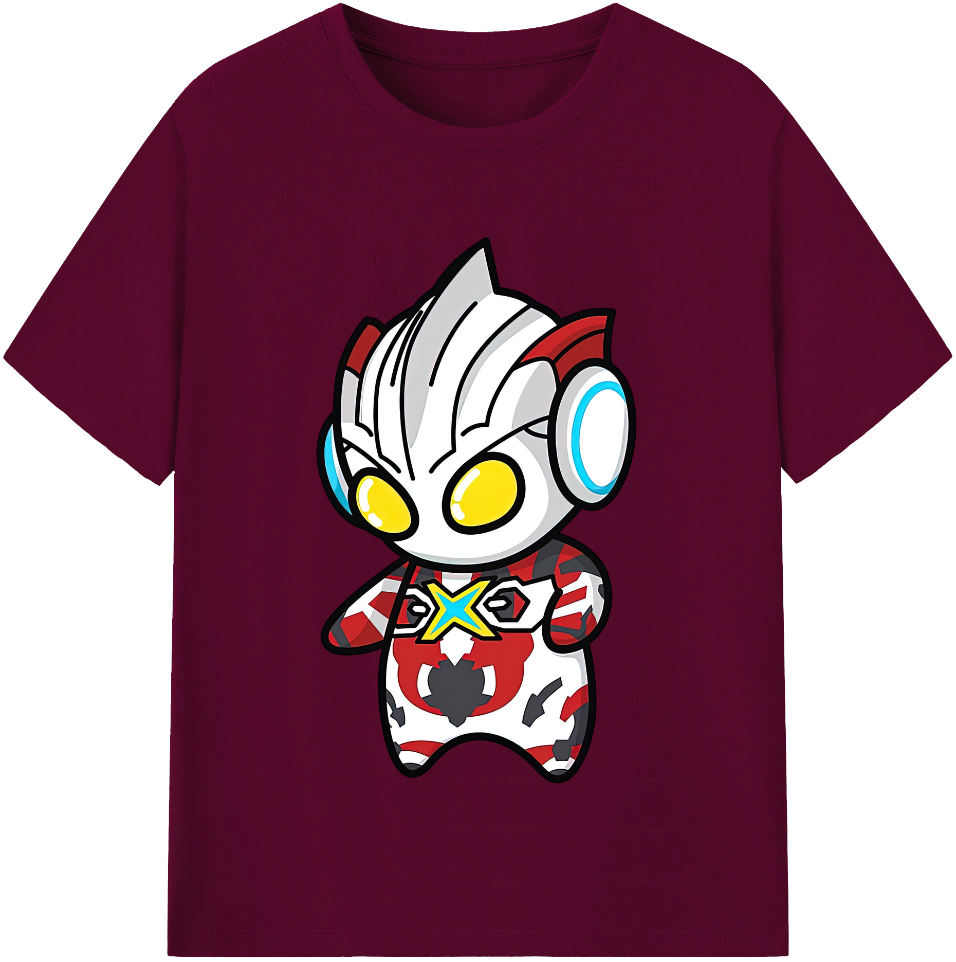 ウルトラマン Ultraman レディースカジュアルプリントTシャツ（綿100％）